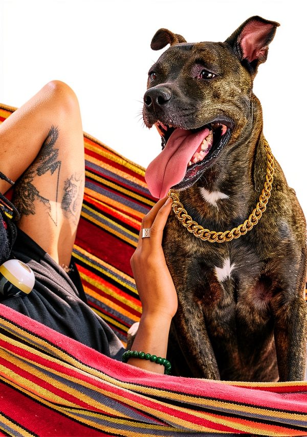 PP COLOR Gold Dog Collar Lightweight Metal Adjustable Chain-2