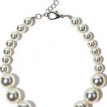 Furlingda Pearl Necklace for Cats and Small Dogs Adjustable 8''+2''-0