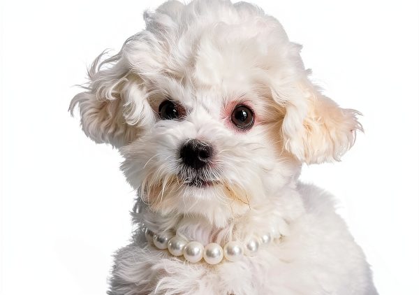 Furlingda Pearl Necklace for Cats and Small Dogs Adjustable 8''+2''-1