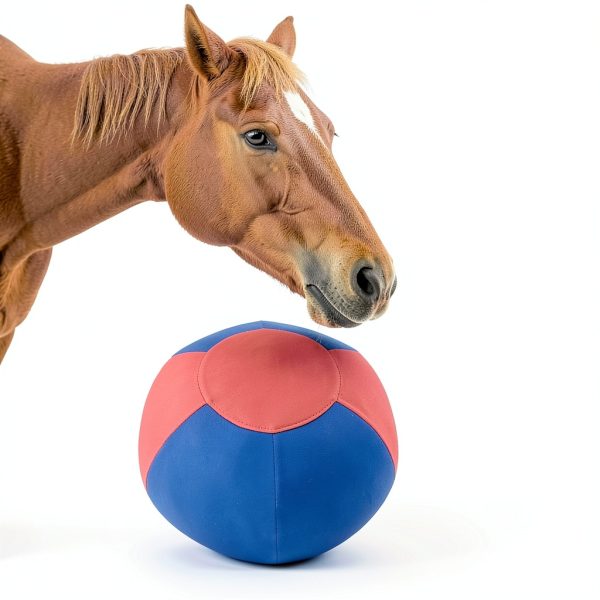 Horse Play Ball by DayoVortex 45cm Blue Durable Pasture Toy-3
