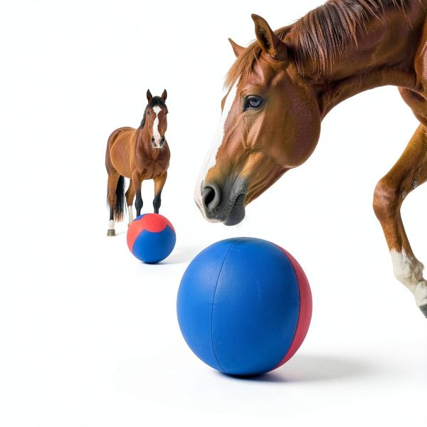 Horse Play Ball by DayoVortex 45cm Blue Durable Pasture Toy-5