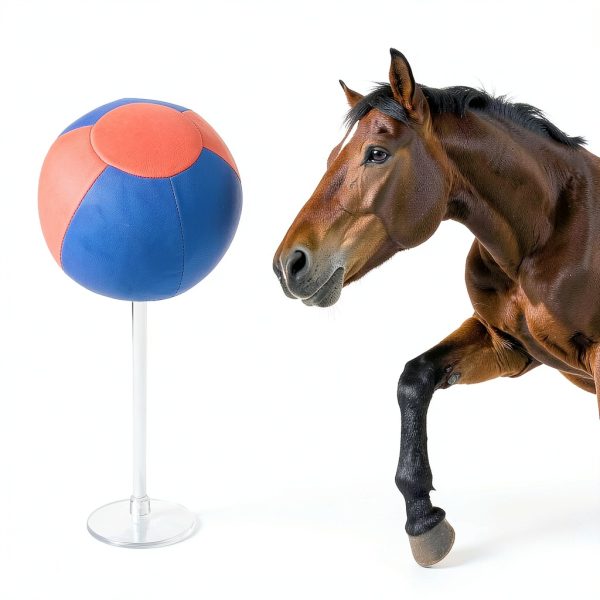 Horse Play Ball by DayoVortex 45cm Blue Durable Pasture Toy-4