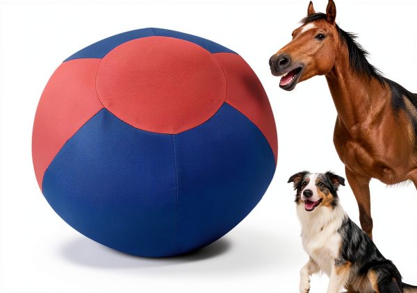 Horse Play Ball by DayoVortex 45cm Blue Durable Pasture Toy-0