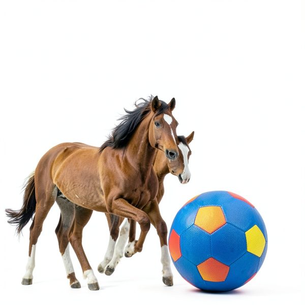 2 Pcs 40 Inch Horse Ball Covers Please Watch VCR for How to Inflation Mega Herding Play Covers for Horse Herding Ball (Vibrant Style)-5