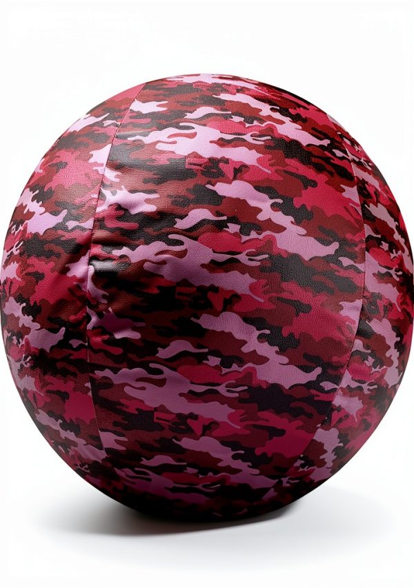 Country Pride Jolly Mega Ball with Pink Camo Cover: Heavy-Duty Inflatable Horse Toy for Training, Exercise & Play-1