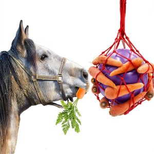 Tirifer Carrot Feeder Ball Toy for Horse, Goat, Sheep - Stress Relief, Stable & Paddock-0