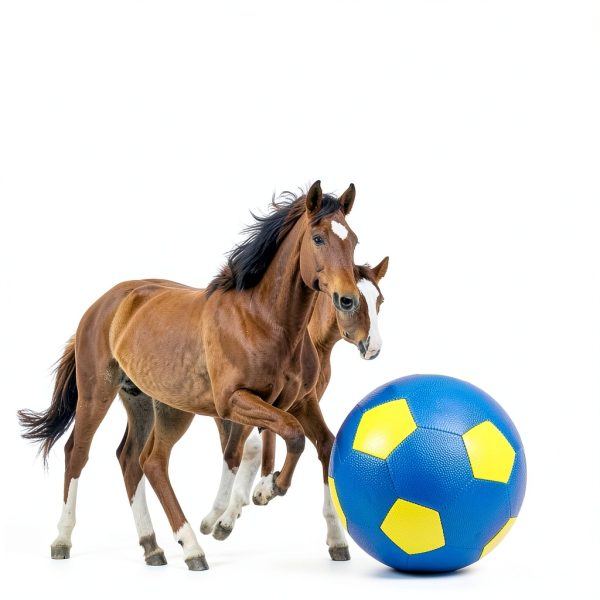 Giant 40" Herding Ball Set Suilung Horse Toy with Covers 2 Pack-4