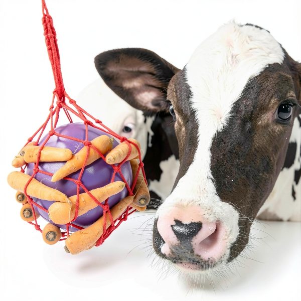 Tirifer Carrot Feeder Ball Toy for Horse, Goat, Sheep - Stress Relief, Stable & Paddock-2