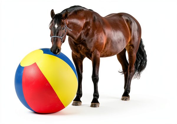Horsemen's Pride 40-Inch Mega Ball Cover Beach Ball Pattern Washable-1