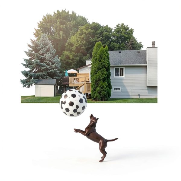 Herding Ball 20" Large by Juome Dog Toy with Cover and Hand Pump-3