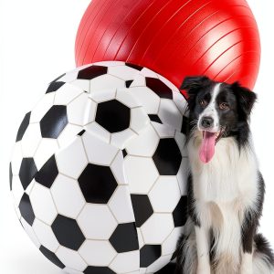 Herding Ball 20" Large by Juome Dog Toy with Cover and Hand Pump-0