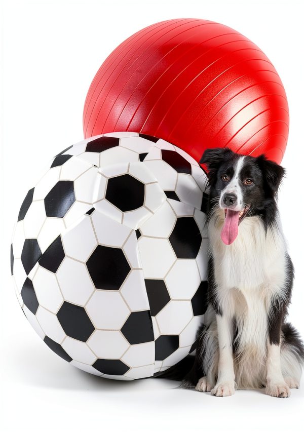 Herding Ball 20" Large by Juome Dog Toy with Cover and Hand Pump-0