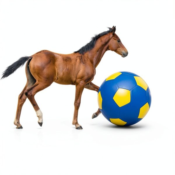 2 Pcs 40 Inch Horse Ball Covers Please Watch VCR for How to Inflation Mega Herding Play Covers for Horse Herding Ball (Vibrant Style)-4